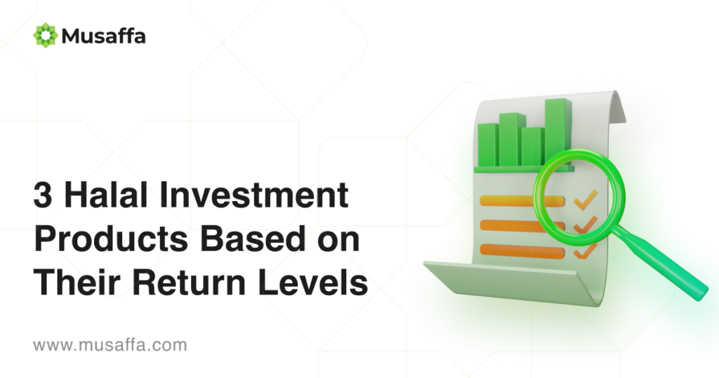 3 Halal Investment Products Based on Their Return Levels