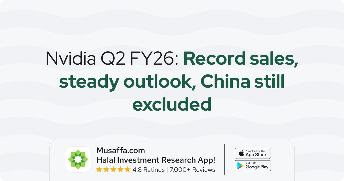 Nvidia Q2 FY26: Record sales, steady outlook, China still excluded